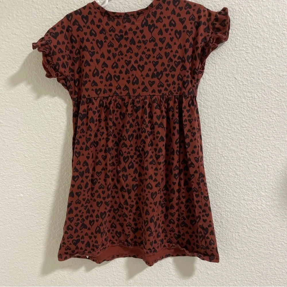 Old Navy Brown and Black Flutter Sleeve Sundress